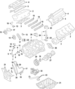 Engine Short Block Cylinder - 3.7L