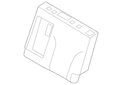 Seat Back Cover - Left, Rear