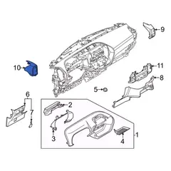 Dashboard Air Vent Louvre (Limited, XLT)