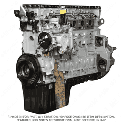 3/4 Engine DD13 12.8L GHG14 with Front Sump, CSR Piston