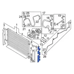AIR CONDITIONING (A/C) Seal Condenser <br> Seal. Side (AT)