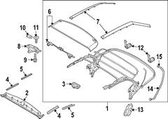 Convertible Top Frame Soft <br>Convertible (Convertible)