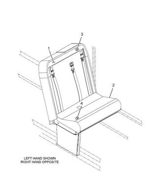 439928143 Genuine IC Bus SEAT BLUE PREVAILL RIGHT HAND | Source One ...