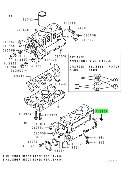 MH037788 | Genuine Mitsubishi FUSO® Cylinder Head Plug