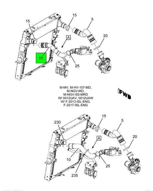 4154376C1 | Navistar International® | HOSE FLEXIBLE AIR COLD SIDE