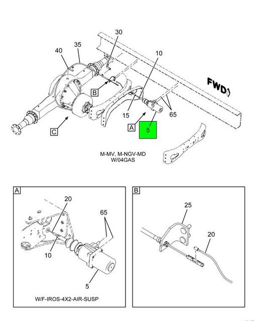 3570155C92 Navistar International | CYLINDER AIR PARKING