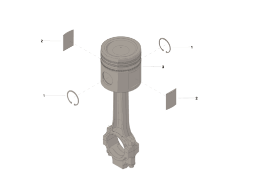 3803002 Genuine Cummins® Engine Piston Kit | Source One Parts Center