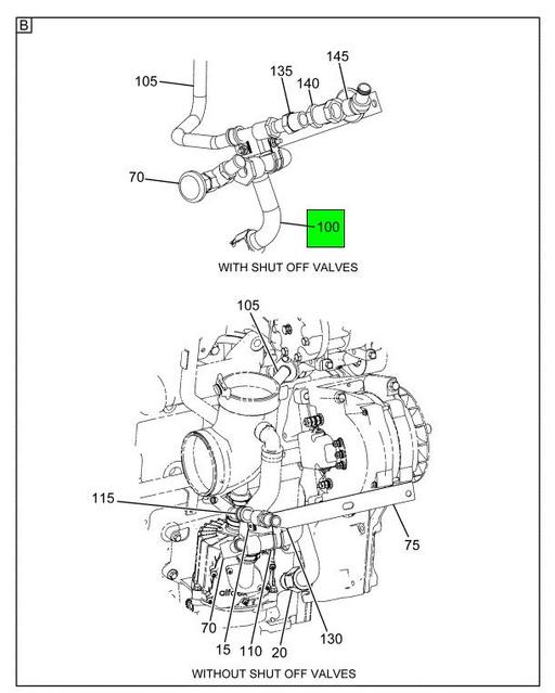 3676468C92 | Genuine Navistar International® PIPE ASSEMBLY FLUID I6 RETURN