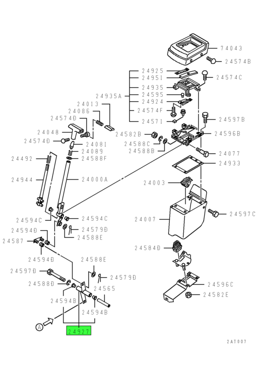 MC113620 Mitsubishi FUSO | Automatic Transmission Shift Linkage