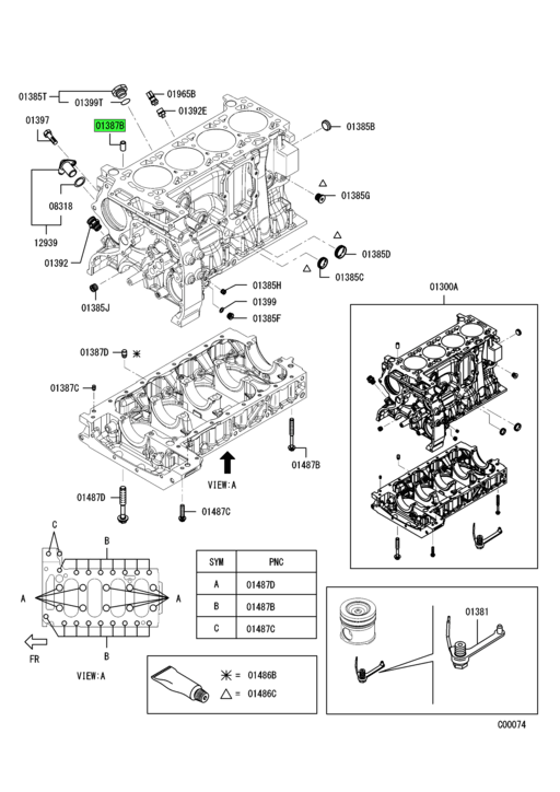 行列のできるレビュー商品、集めました。高評価アイテム Cylinder | FUSO Mitsubishi MK666946 Block One Source | Pin トップス