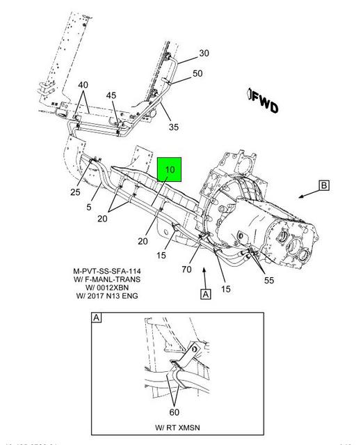 M10ZV00084 | Genuine Navistar International® HOSE ASSEMBLY TRANSMISSION OIL  COLLER