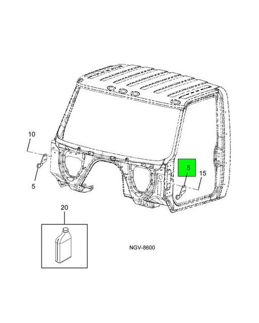 3555205C3 | Genuine Navistar International® SUPPORT HOOD BRACKET ASSEMBLY