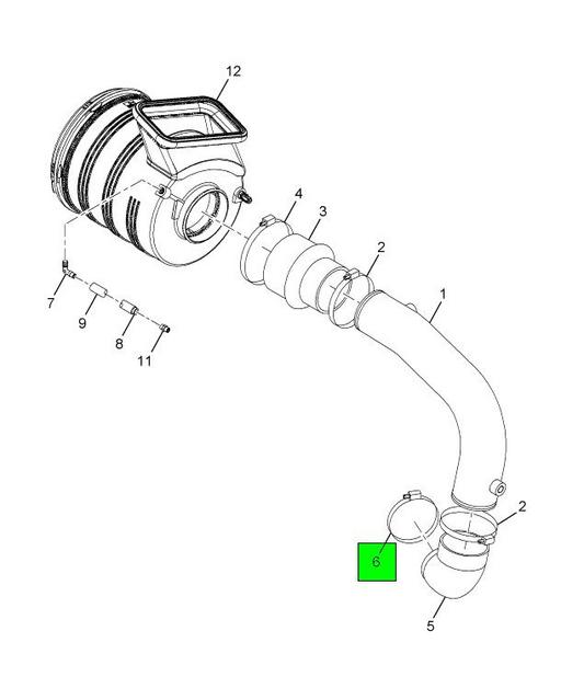 2000824C1 Navistar International | Air Cleaner Pipe Clamp 425 in