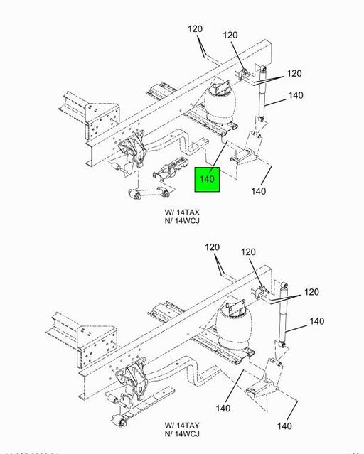 3725165C2 | Genuine Navistar International® ABSORBER SHOCK ABSORBER COMMON  TO LEFT OR RIGHT LEFT OR RIGHT HENDRICKSON