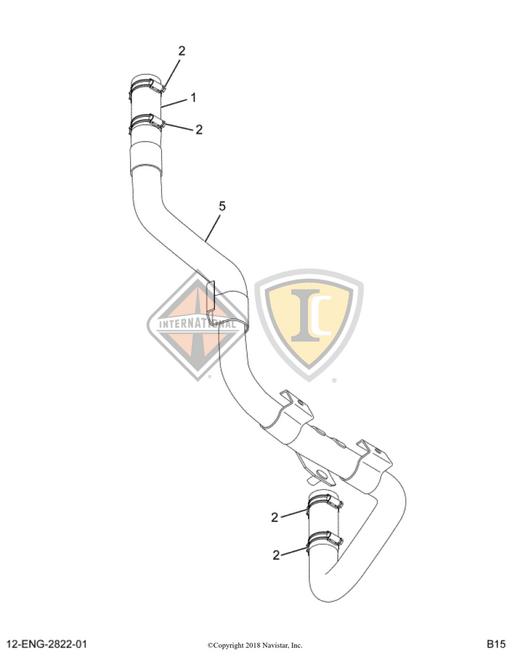 2514576C91 Navistar International | KIT COOLANT CROSSOVER