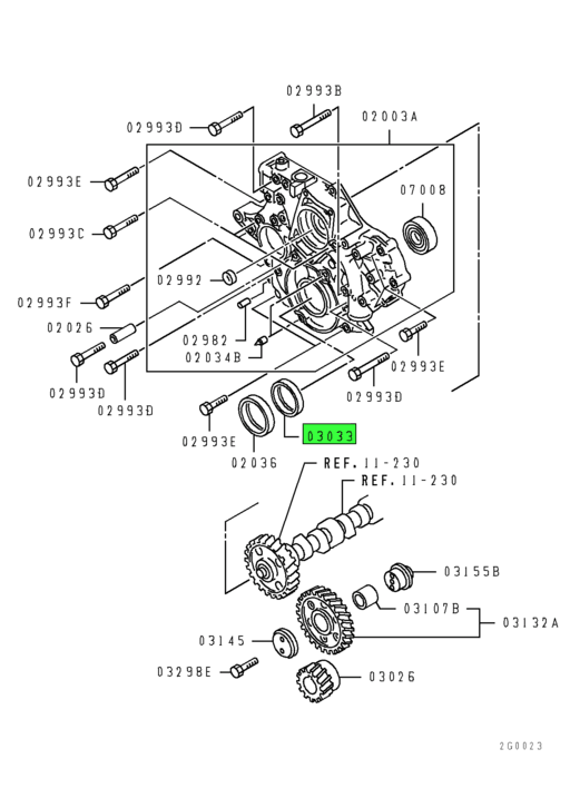 ME017239 Mitsubishi FUSO® Front Crankshaft Oil Slinger Source One