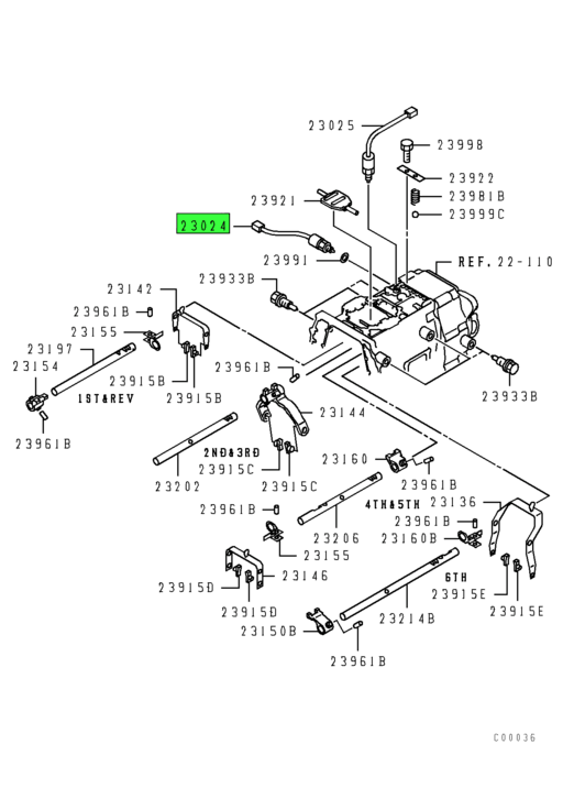 MC859186 Genuine Mitsubishi SWITCH,M/T G/SHF B/UP LAMP | eBay