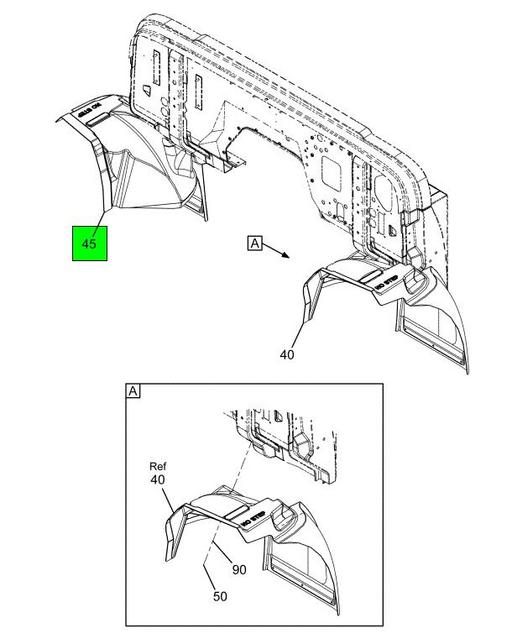 3577058C2 Navistar International | EXTENSION FRONT FENDER