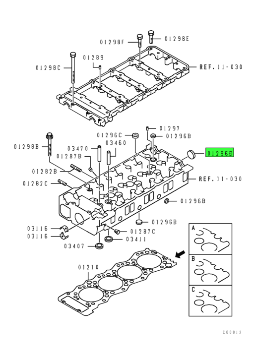 【専用】　カプセル GENUINE MITSUBISHI FUSO CYLINDER BLOCK COVER CAP MS666141