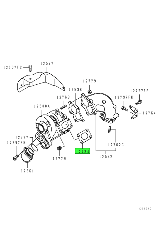 ME226787 | Genuine Mitsubishi FUSO® Turbocharger Gasket