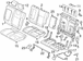 Seat Back Recliner Adjustment Mechanism Cover Latch - Rear, Inner
