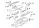Grille Defroster <br>Dash board air vent trim Connector Dashboard Defogger Duct Louver Nozzle belt