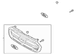 Molding Insert Grille <br>Grille Bumper MOULDING - Front, Upper, Center (XLT)