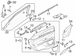 Door Window Molding Decal - Right, Rear