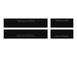Tufskinz Gray Lettering on Black Texture Door Sill Kit for F-150 Raptor