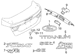 Self Adhesive Nameplate Deck Lid Emblem