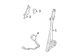 Seat Belt Lap and Shoulder Retractor Pretensioner - Front