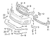 Bumper Impact Absorber Bracket - Front