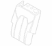 Seat Back Cushion Cover - Rear, Center
