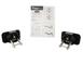 Retractable Flush Mount Black Stake-Pocket Tie-Downs 2pc Set