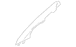 Body A-Pillar Trim Panel Windshield molding - Left, Back (XL, XLT)