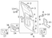 Door Interior Trim Panel - Left, Rear (XLT)