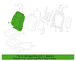 Seat Back Cushion Cover - Right, Front