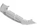 Radiator Support Splash Shield Bumper Air Deflector - Front
