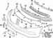 Bumper Trim Grille - Left, Front