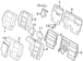 Cover And Pad Headrest - Right, Rear (DX, Limited)
