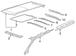 Roof Header Panel Rood Rail - Front, Rear
