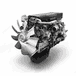 PowerChoice Engine DD13 12.8L GHG14, Built to ESN Specifications, With Jake Brakes
