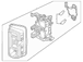 Lamp Tail Light Housing - Left, Rear