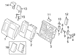 Seat Back Cushion Cover - Left, Rear