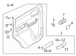 Door Interior Trim Panel - Right, Front, Lower (Big Bend)