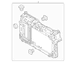 Radiator Support Panel End - Front 1.6L