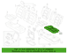 Seat Cushion Pad - Left, Rear, Upper