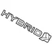 Deck Lid Emblem Name Plate - 2.0L (Hybrid, Hybrid Script)