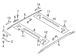 Roof Luggage Carrier Side Rail Rack - Right
