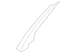 Door Window Molding - Left, Rear